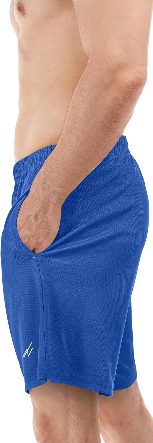 NY Threads Men's Athletic Shorts - Quick Dry, Lightweight, Loose-Fit Running Gym Shorts with Pockets