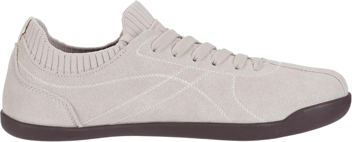 WHITIN Women's Barefoot Walking Sneakers - Suede Wide Toe Box + Zero Drop Comfort
