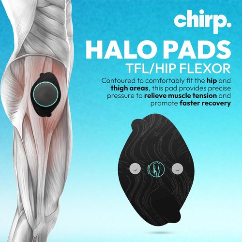 Chirp Halo Pads - Deep Tissue Support for Targeted Pain Relief & Muscle Recovery | Ideal for Back, Shoulders, Hips