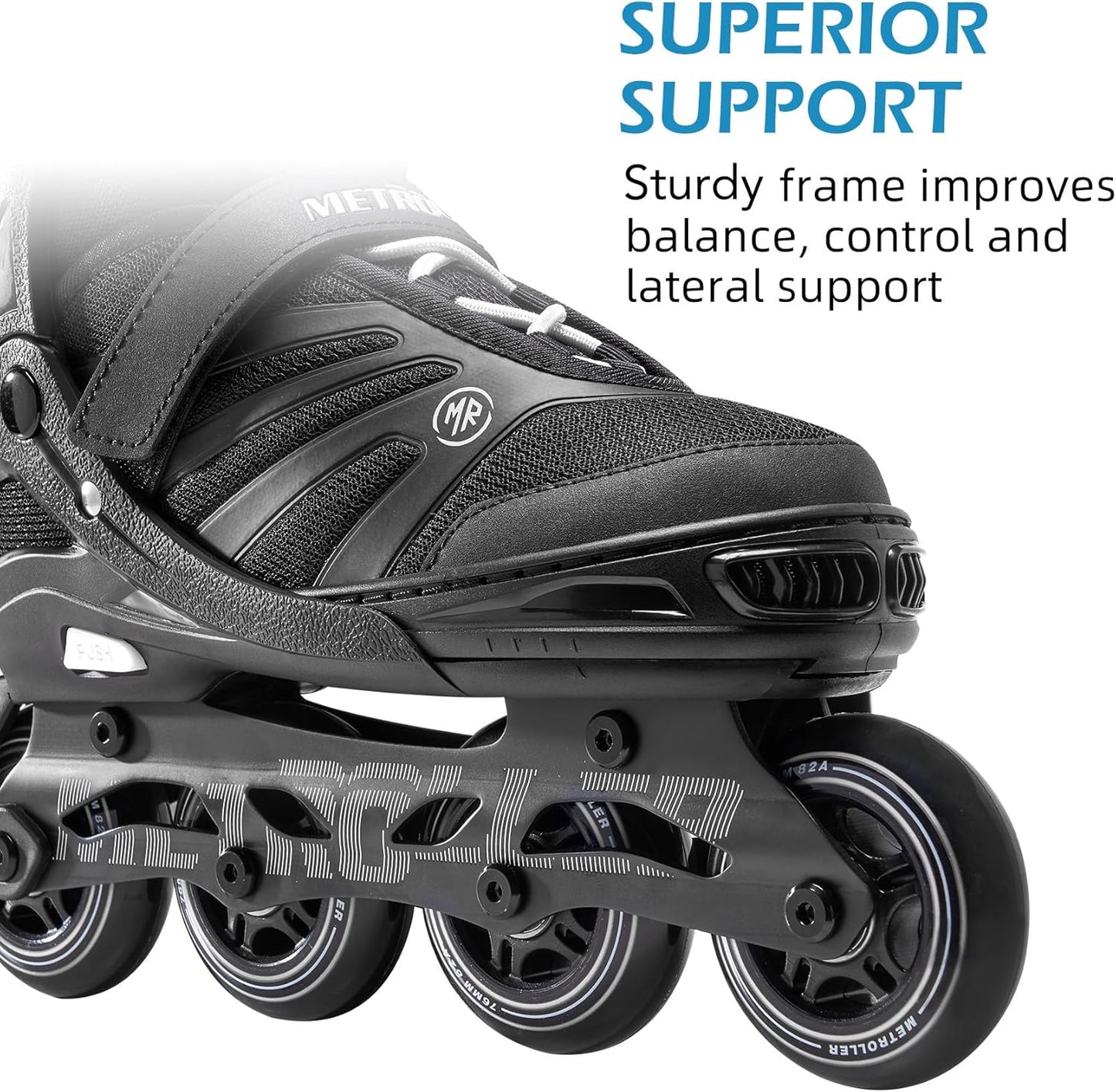 Metroller Adjustable Inline Skates for Men and Women - Perfect for Teens and Adults | Comfortable Fit