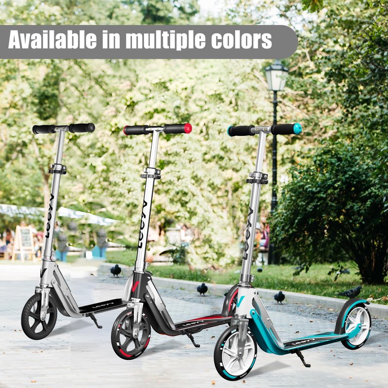 Scooter for Kids 6-12 & Adults | Adjustable Height, Foldable, Lightweight Aluminum Frame | Holds Up to 220lbs | Smooth Ride on Any Terrain