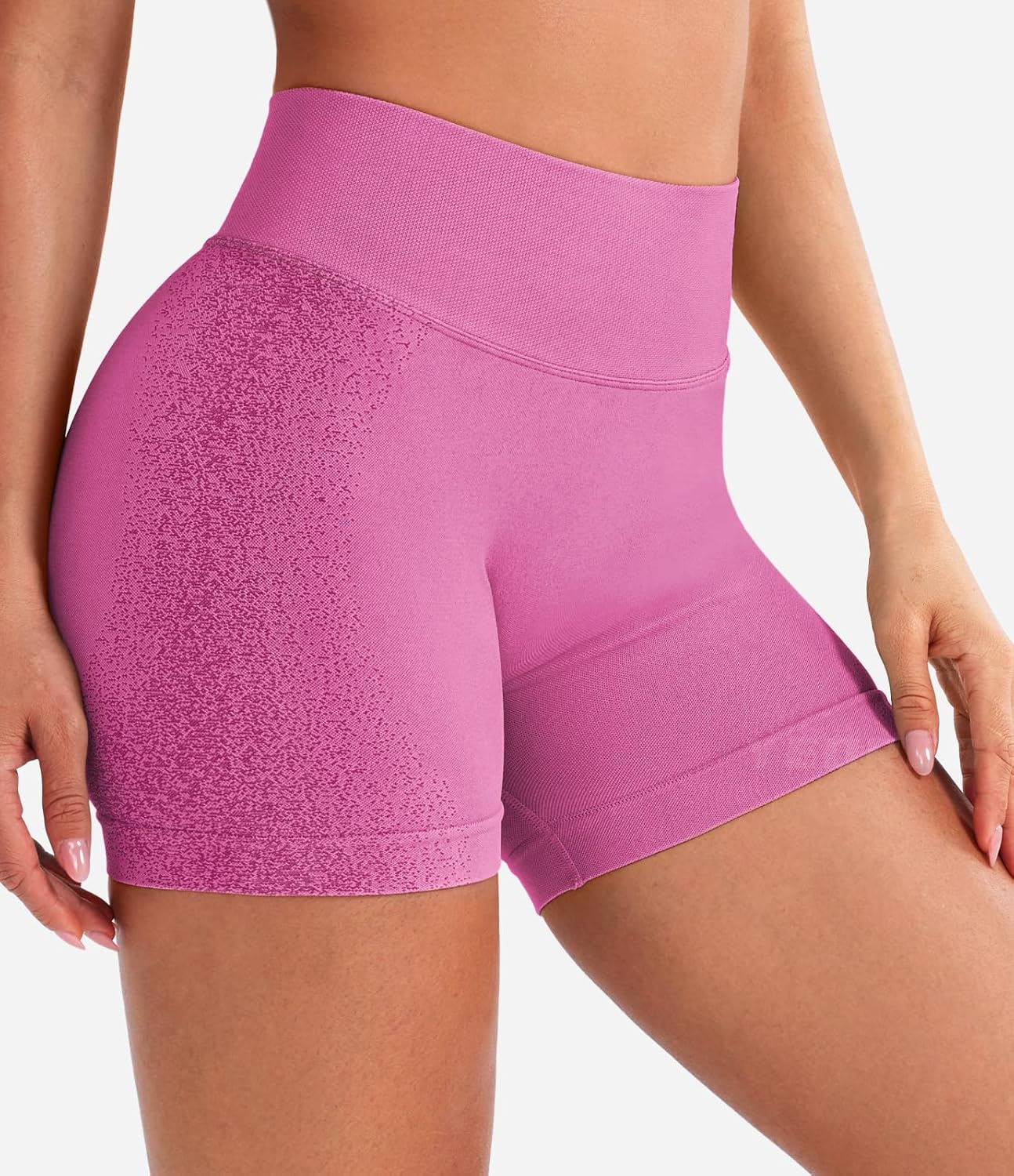 YEOREO Workout Shorts - 4.5" Biker Gym Shorts with Tummy Control & Scrunch Butt Lift | Ideal for Running & Yoga