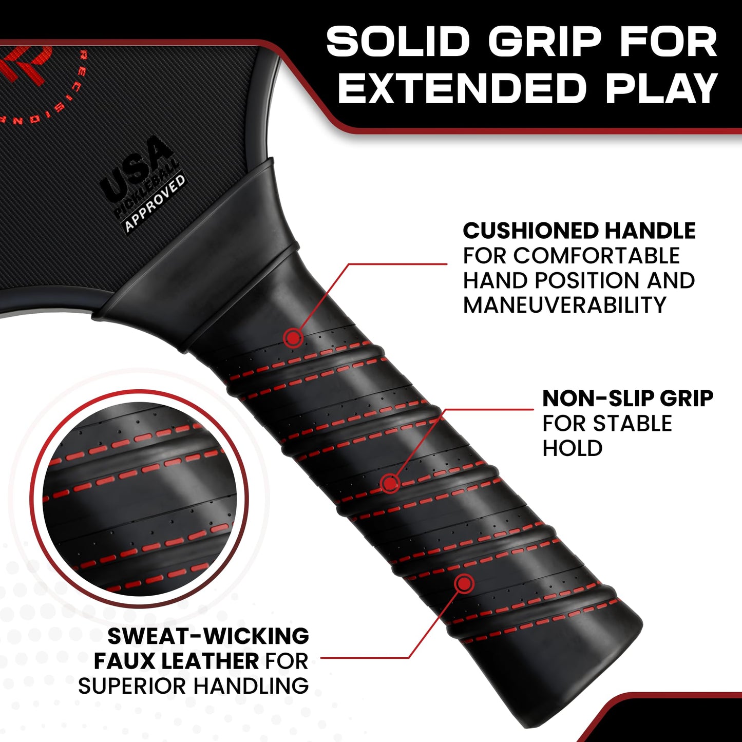 Precision Pro Carbon Fiber Pickleball Paddles Set of 2 — USAPA Approved, T700 Carbon, 14mm Honeycomb Core, 4 Indoor Outdoor Balls, Carry Bag, Pickleball Set for Beginners and Intermediate Players