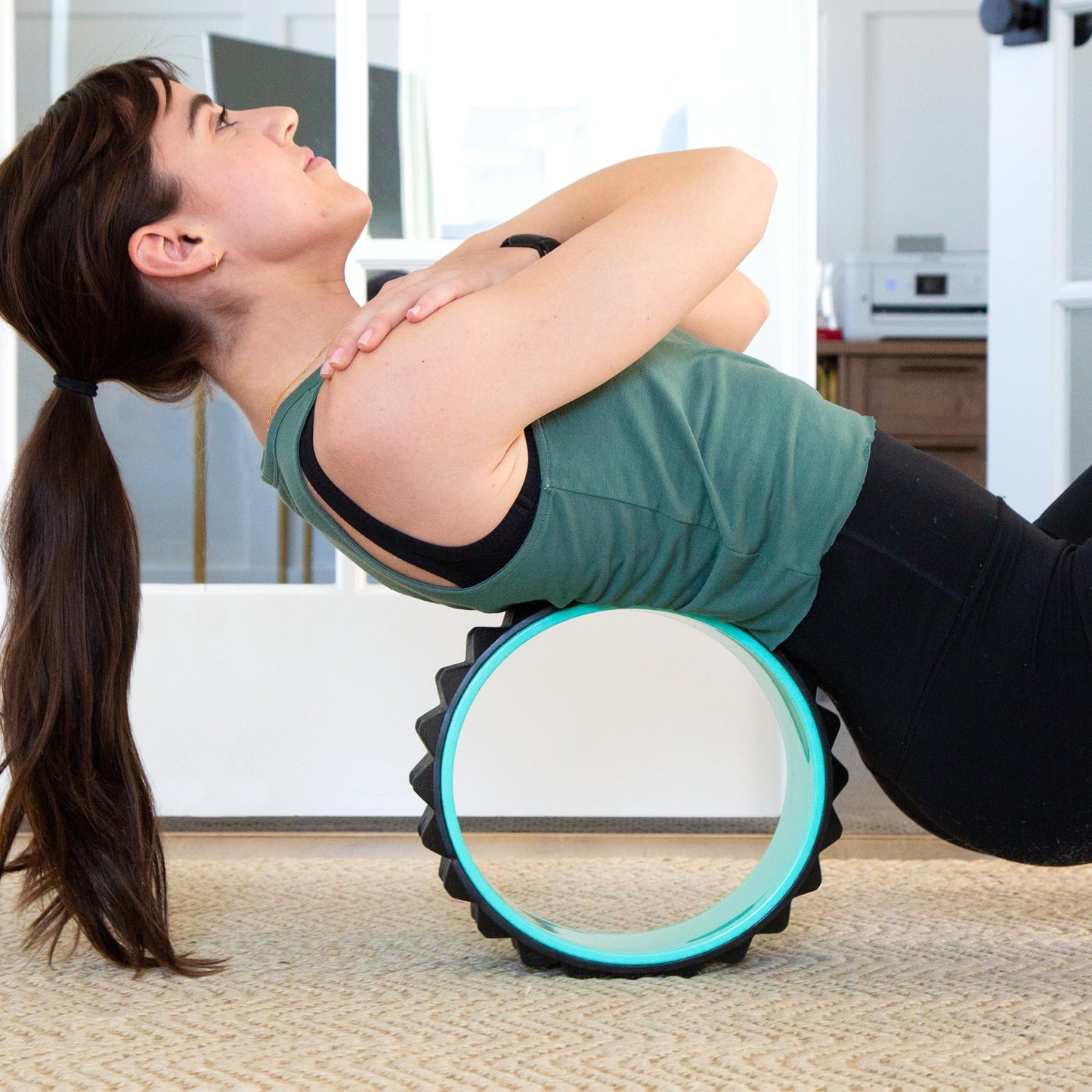 Chirp Wheel XR 10" Acupressure Back Roller for Muscle Relief, Mint