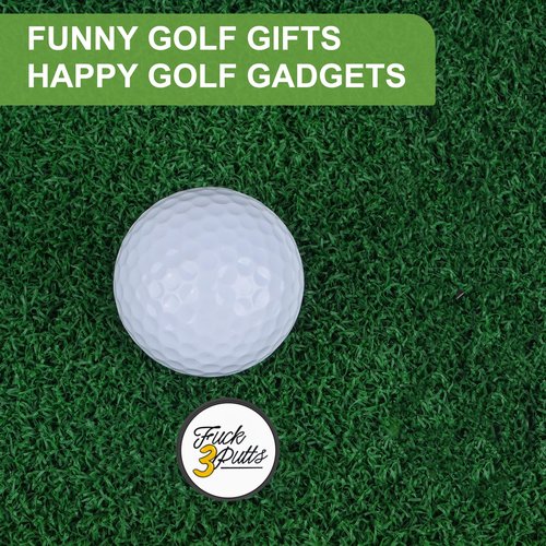 ZZHAO Golf Ball Marker Sets, Funny Golf Accessories, Golf Gifts for Men 25 MM-6Pcs