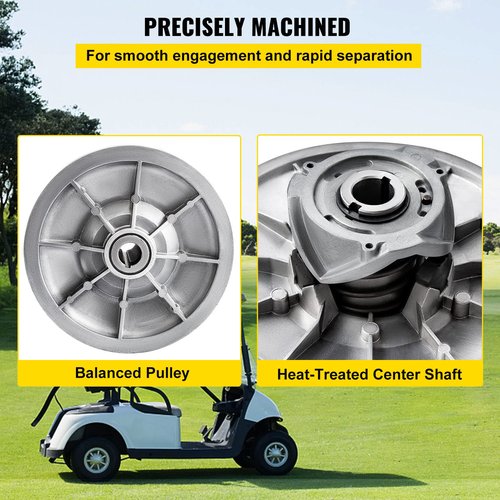 VEVOR Supsuper Golf Cart High Torque Driven Clutch for Club Car DS & Precedent 1997 to Up Club Car 4-Cycle Gas Golf Cart Model, Silver