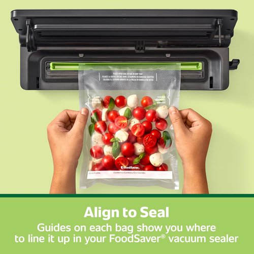FoodSaver Quart Vacuum Seal Bags - Easy Use Pre-Cut Storage Bags | 19 Pack for Convenient Sealing