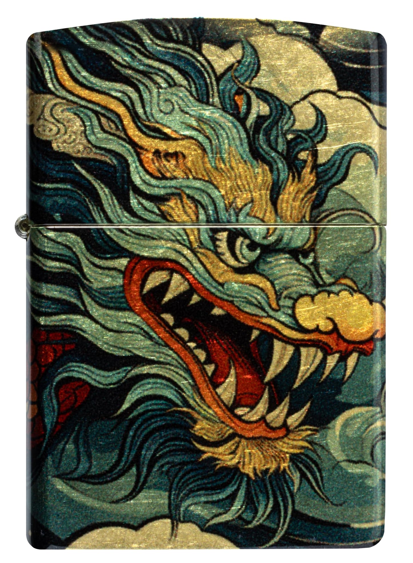 Zippo Dragon Fusion Design 540 Tumbled Brass Pocket Lighter