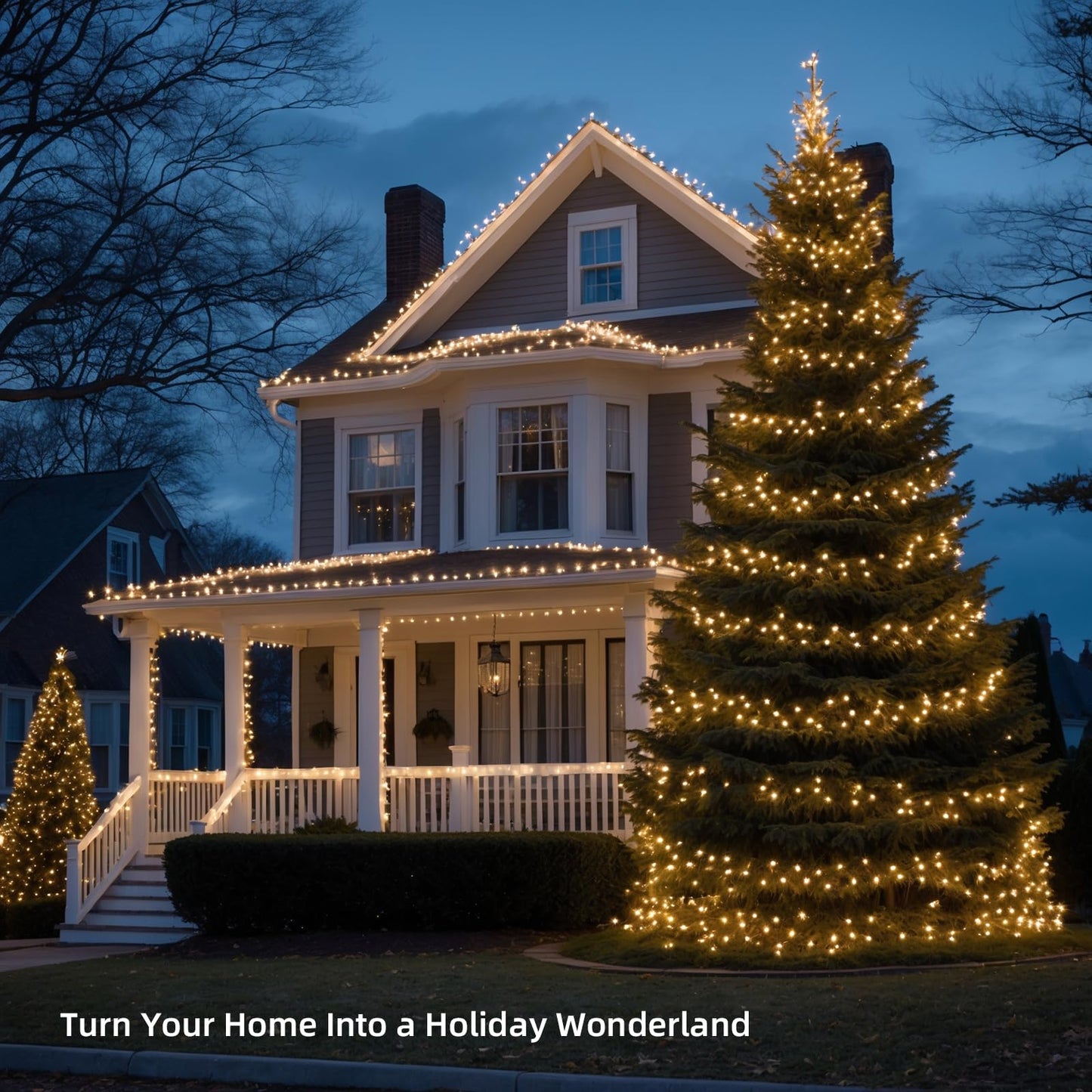 Etinga 100 LED String Lights 33ft Warm White, Plug in Fairy Lights with 8 Lighting Modes, Indoor Outdoor Christmas Lights for Bedroom Tree Yard Patio Wedding Holiday Decor (Warm White, 100 LED 33ft)