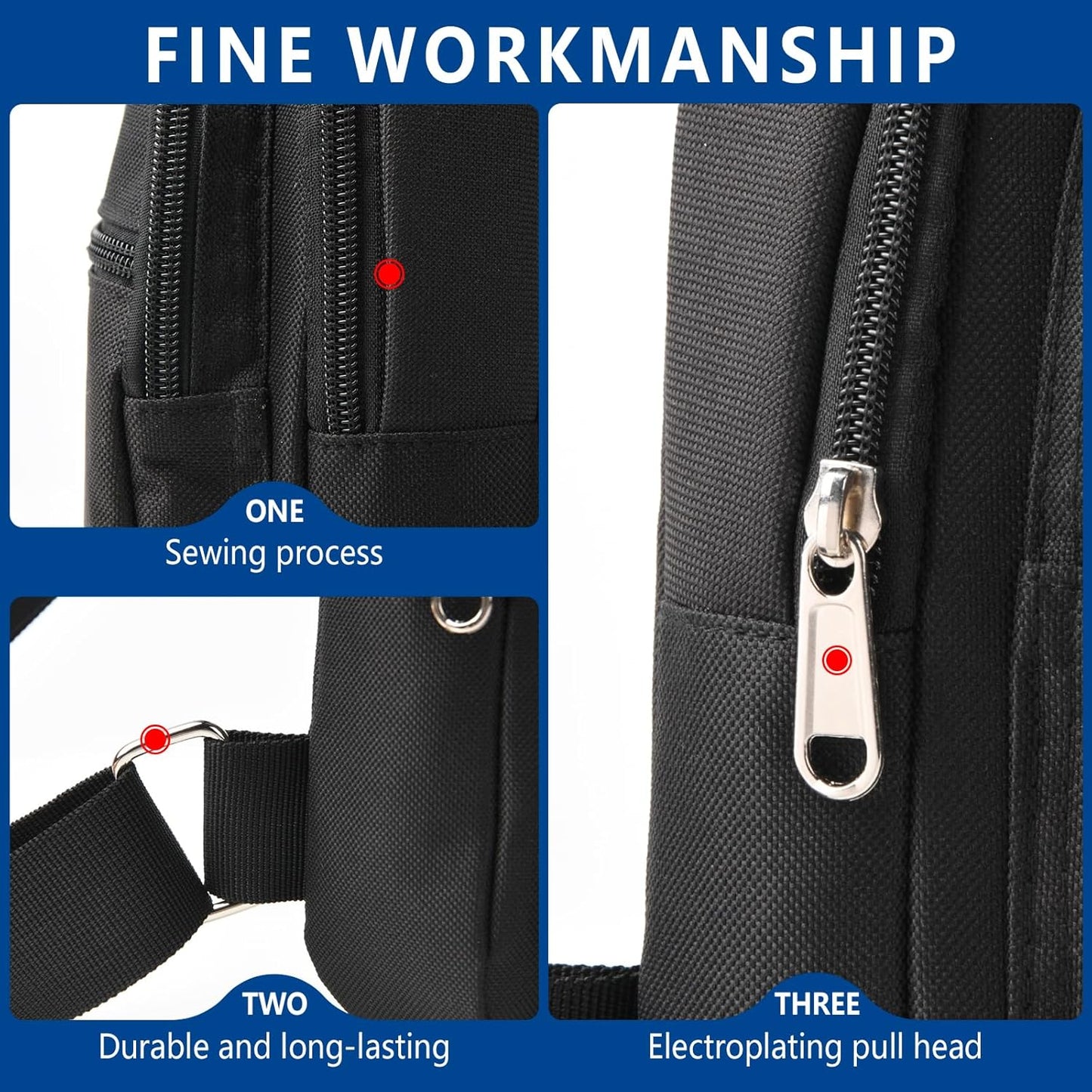 Skiennix Men’s Sling Bag - Lightweight Crossbody Backpack with Multiple Pockets for Everyday Use
