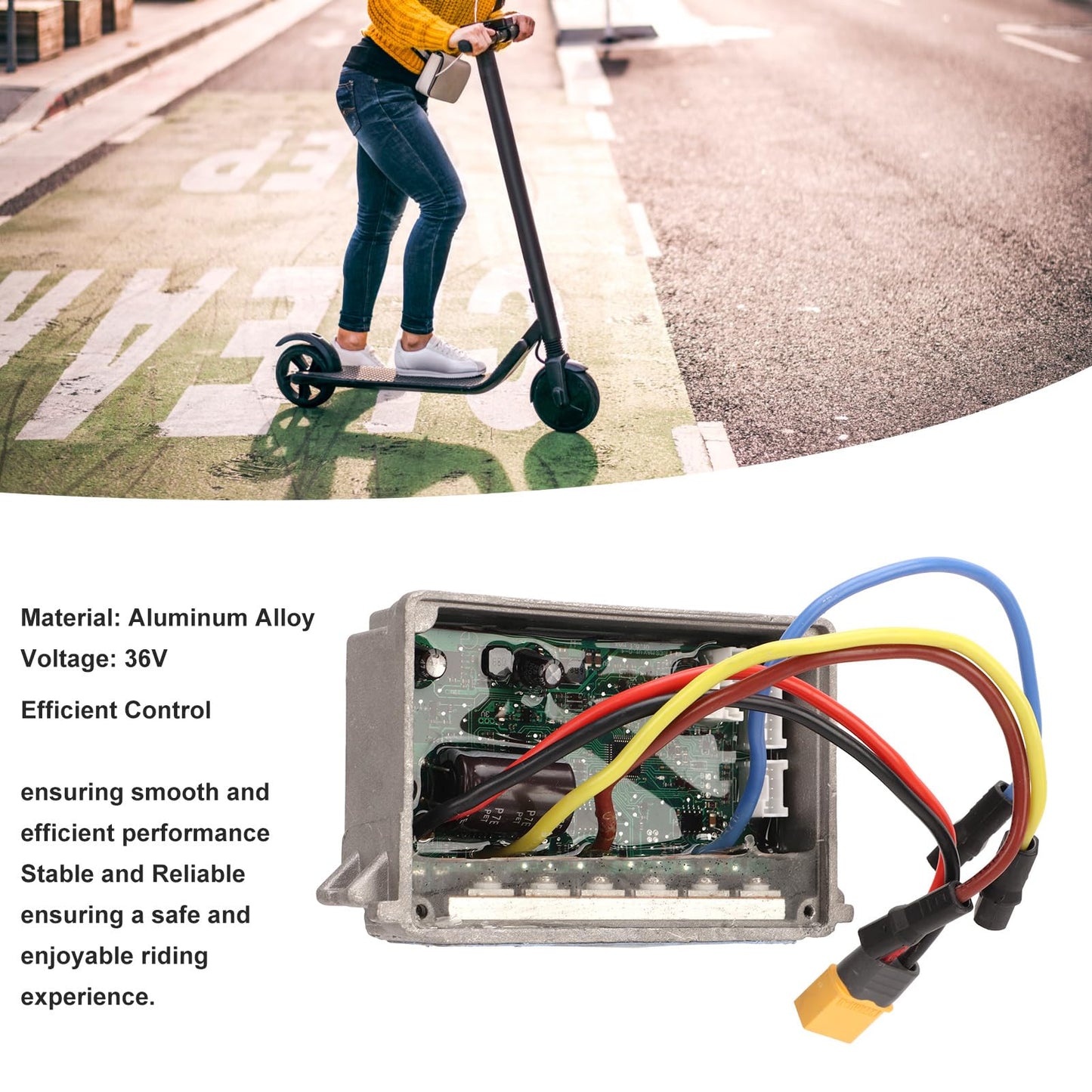 VGEBY Electric Scooter Control Board, Aluminum Alloy Electric Scooter Motherboard Controller Assembly Kit for G30 Scooter Controller