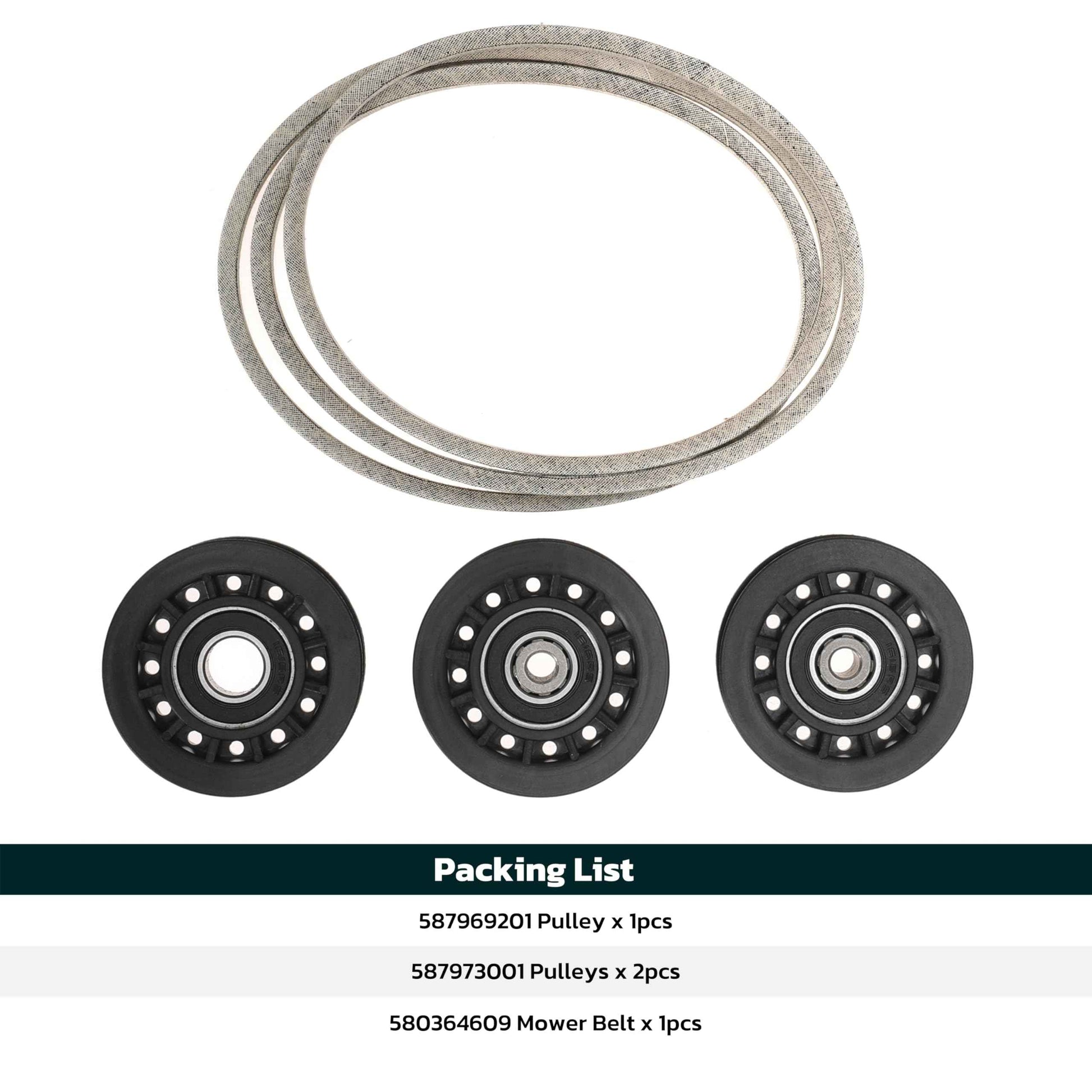 unrulysoul Idler Pulley Belt Repair Kit Replaces 587973001 587969201 580364609, fits for Husqvarna LC221A LC221AH Walk-Behind Lawn Mowers, for Husqvarna 22" AWD HU675AWD HU725AWD Mowers