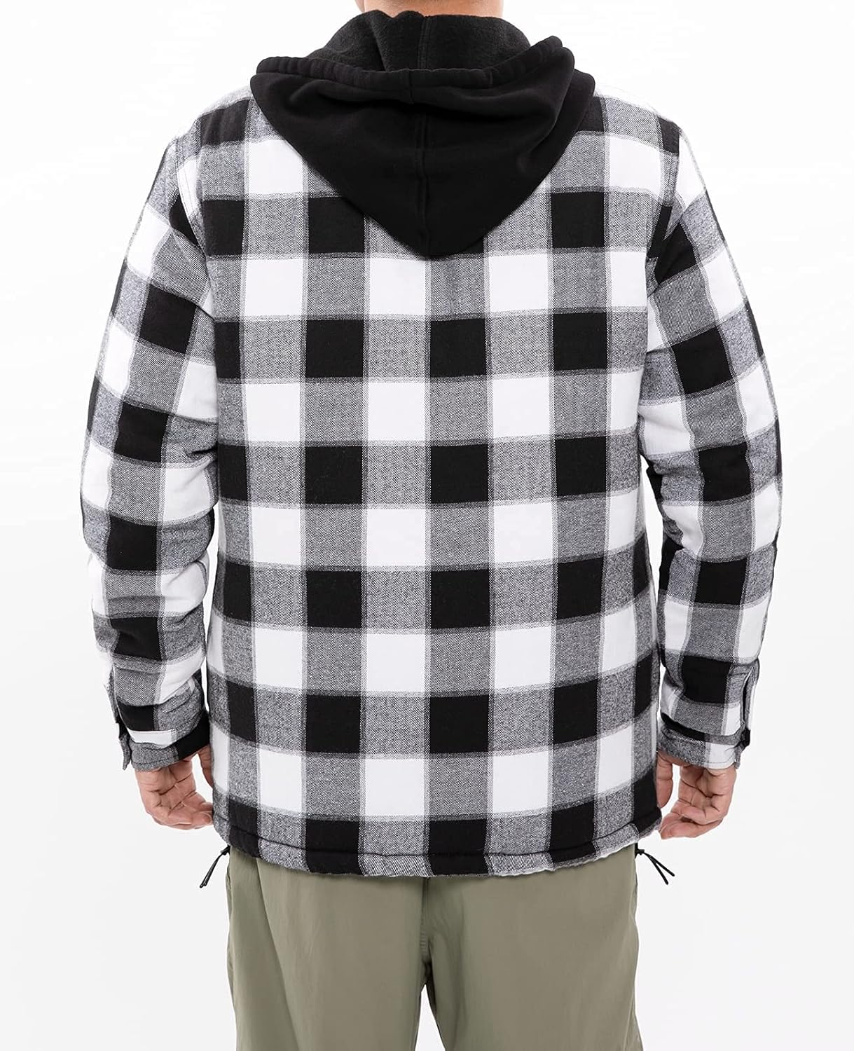 ThCreasa Men's Flannel Jacket - Quilted Lined Plaid Design with Hood | Stylish & Warm Outerwear