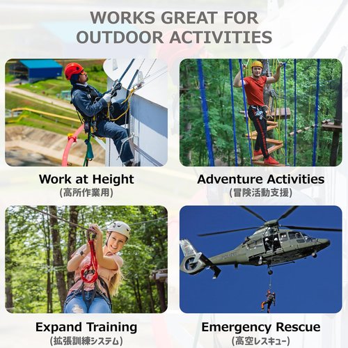 Azarxis 20 kN Micro Side Swing Pulley Prusik Minding Pulleys for 0.51" / 13mm Rope/Cable Rock Climbing Tree Arborist Zipline Lifting Hauling Dragging Rescue Aerrial Work Hitch Tending (Black)