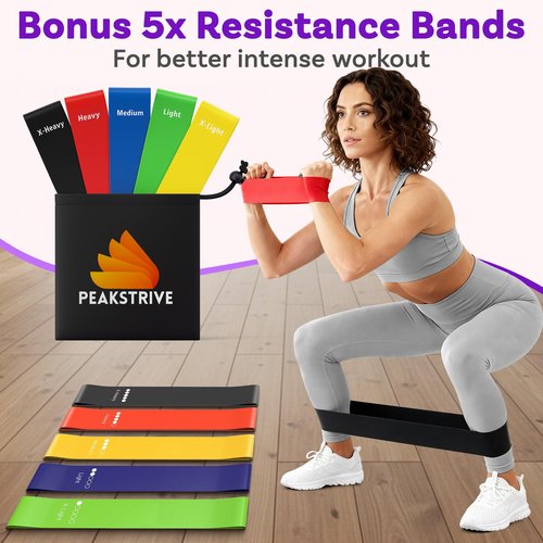 Waist Twister Machine Exercise with 5 Resistance Bands, Ab Twister Board for Weight Loss, Waist Twister with 300lbs Capacity, Noiseless and Anti-Slip - Home Gym Equipment for Women(Purple)
