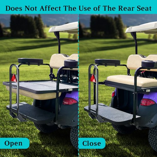 10L0L Golf Cart Rear Seat Safety Grab Bar for EZGO Club Car Yamaha, Hand Rail