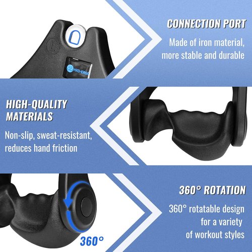 HXD-ERGO LAT Pulldown Bar - Ergonomic Grip Cable Attachment for Bicep & Tricep Workouts | Strength Training