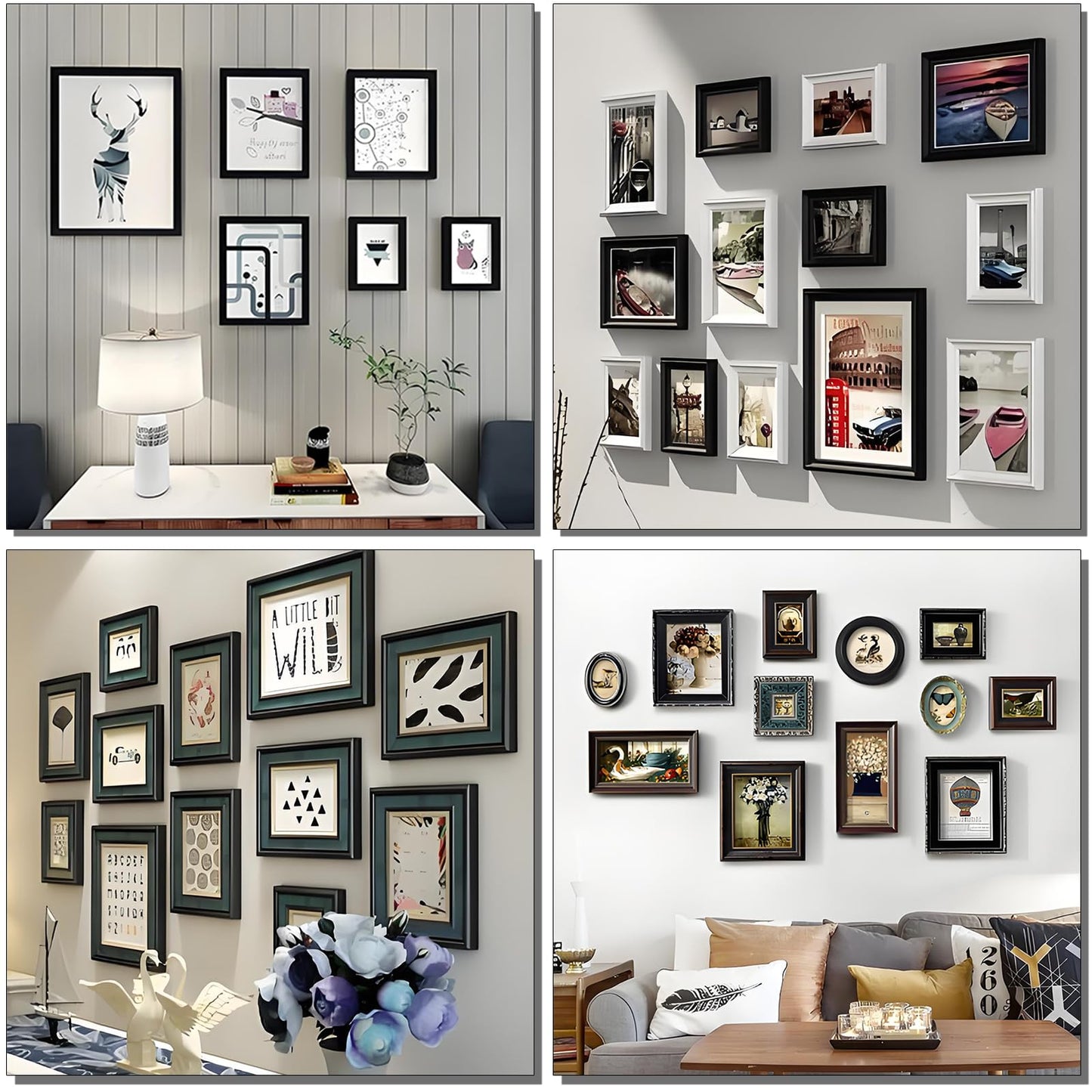 maierke 353PCS Picture Hanging Kit,Picture Hangers Heavy Duty Picture Hanging Hooks with Screws,Picture Frame Hooks Heavy Duty Picture Framing Supplies Kit for Picture Hanging(7 Types)