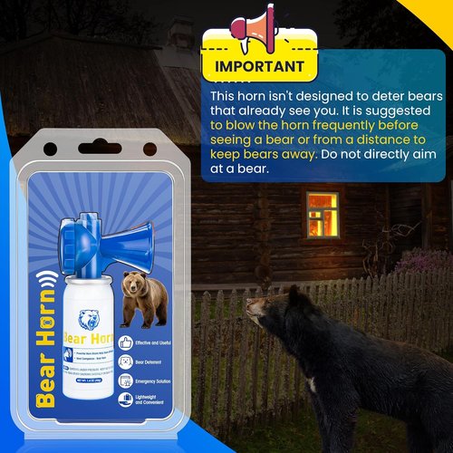Bear Horn 1.4oz Self Defense Air Horn - 120dB Sound Heard Up to 1/2 Mile | Ideal for Hiking