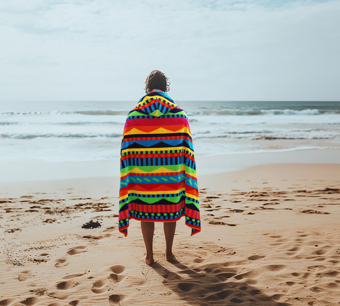 COTTON CRAFT Hooded Beach Towel – Oversized 39x68-100% Cotton Beach Towel