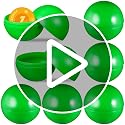 VOSAREA 25pcs 4cm Green Raffle Balls Hollow Bingo Balls for Party - Medium