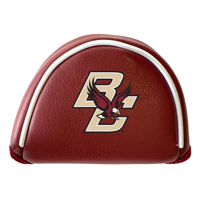 Team Golf NCAA Boston COL Putter Cover - Mallet (Color) - Printed, Fits Most Mallet Putters, Easily Slips on and Secures With Velcro Closure