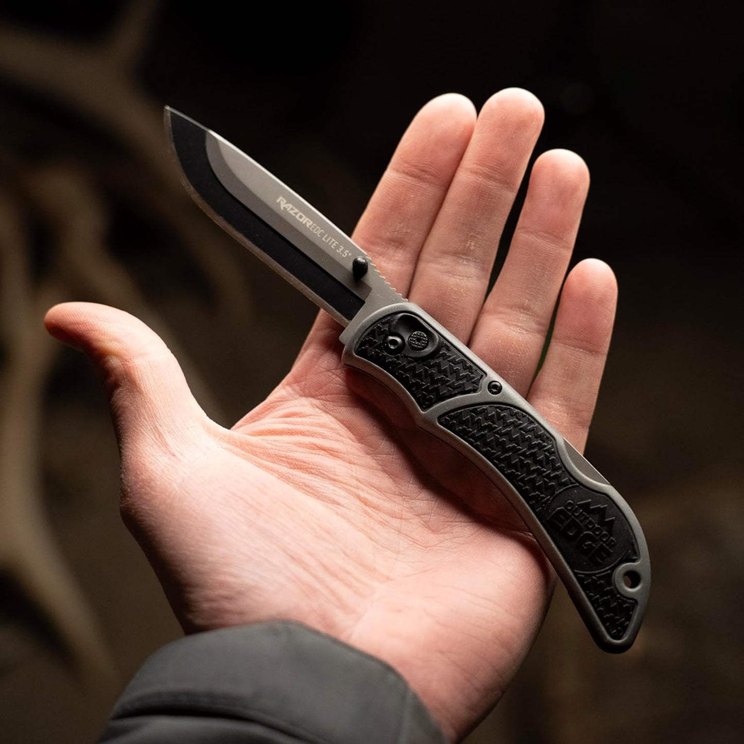 RazorLite EDC Pocket Knife 3.5” - Obsidian Black, Replaceable Blades & Clip for Camping, Hunting, Survival