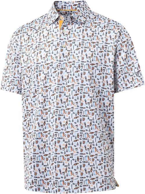M MAELREG Men's Golf Polo Shirt - Short Sleeve Dry Fit Moisture-Wicking Performance | Stylish Patterns
