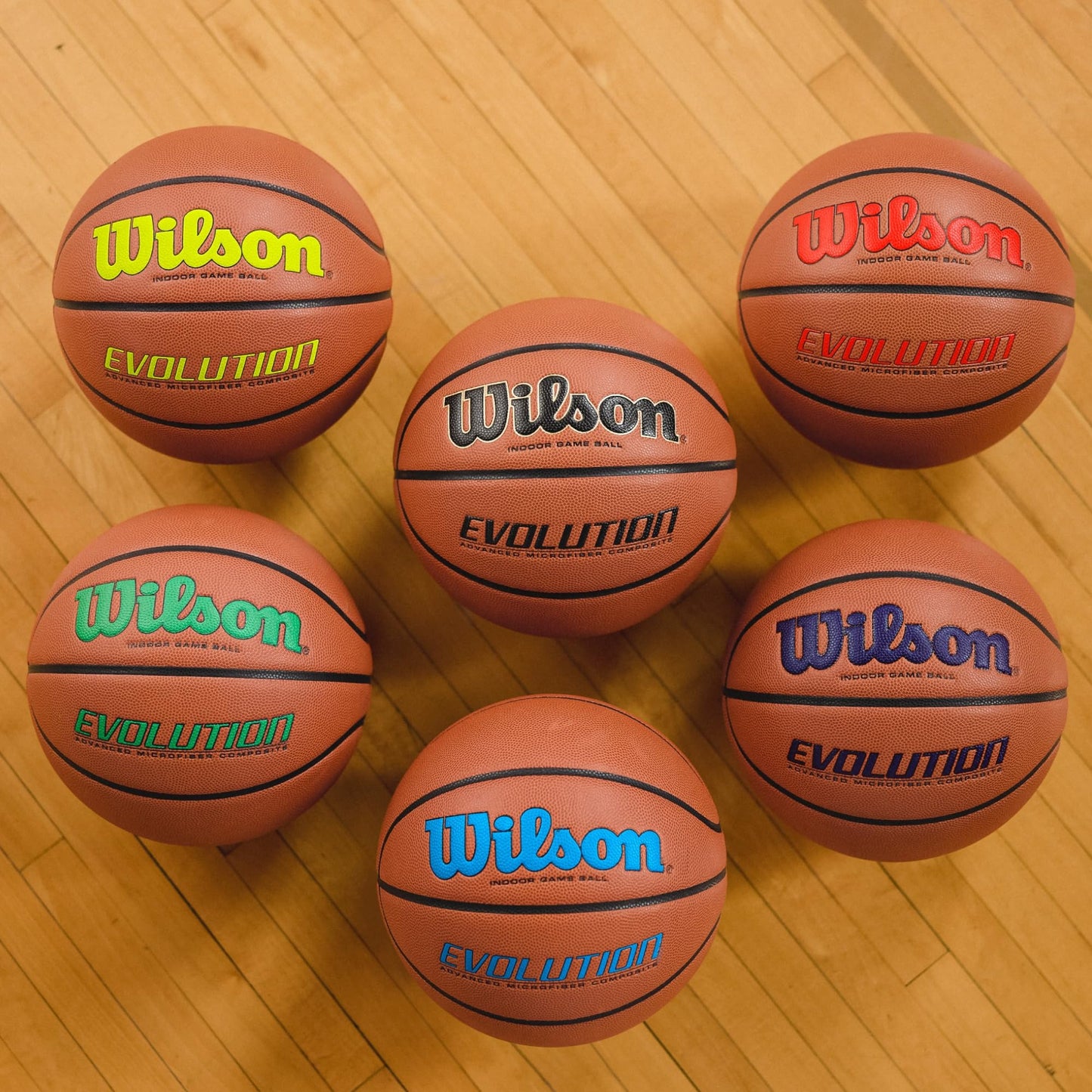 Wilson Evolution Game Basketball, Black, Official Size - 29.5" (WTB0516R), Original