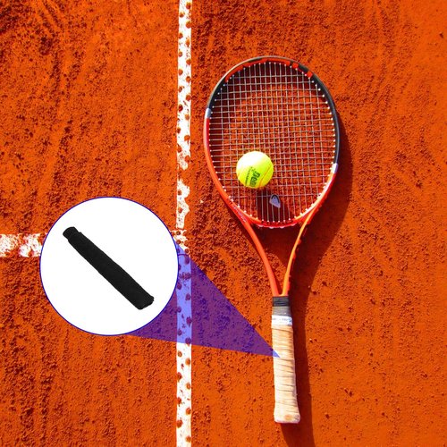 M METERXITY 4 Pack Badminton Towel Overgrip - Nylon Anti-Skid Sweatband Tennis Racquet Grip, Apply to Badminton/Tennis/Golf Handle (Black)