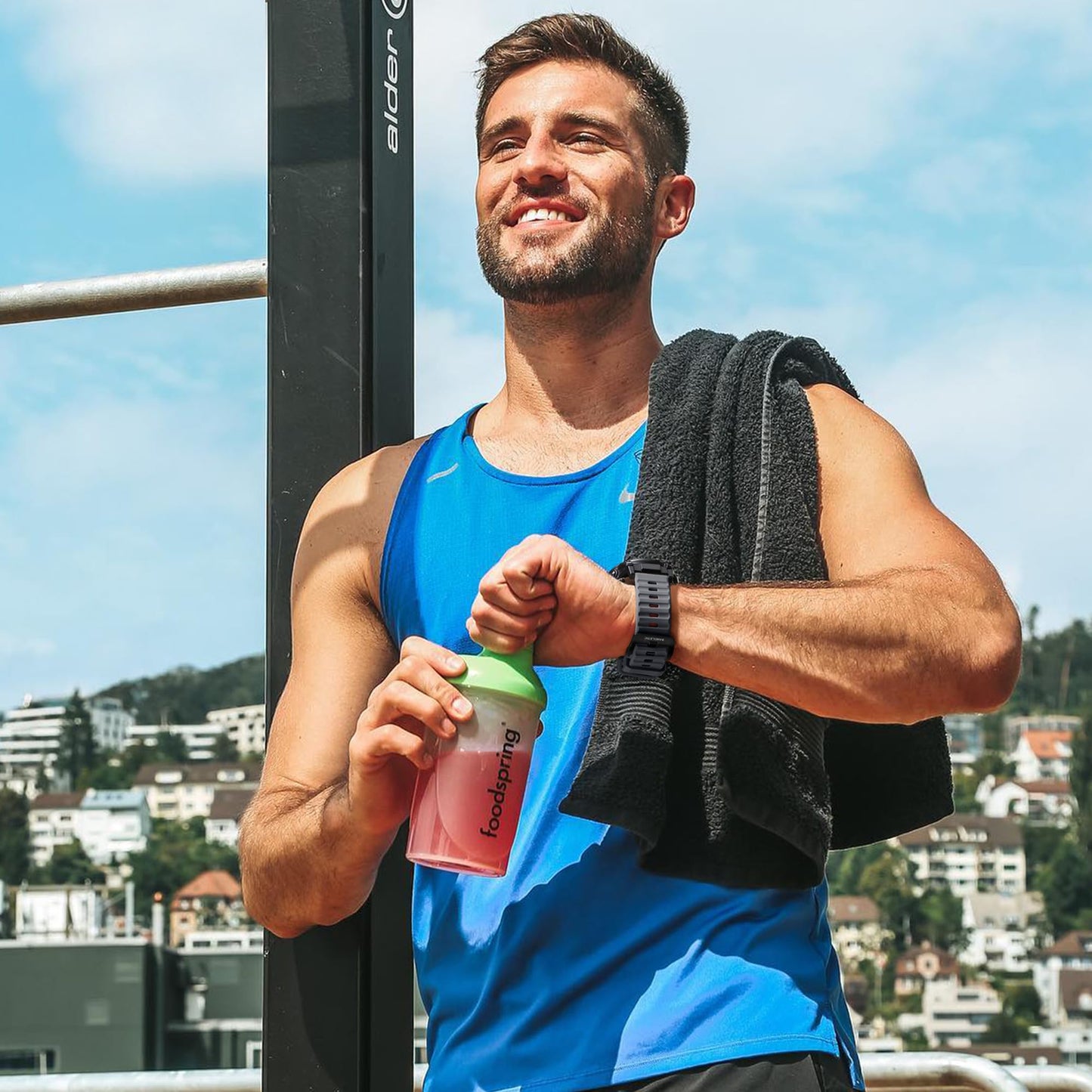 Bandletic Compatible with Garmin Instinct Watch Bands - Stainless Steel Silicone Rugged Strap Quick Fit 22mm Watch Band for Fenix E/8/7/6/5/Forerunner 965/955/945/935/745/Epix 2/Approach S70/S62/S60