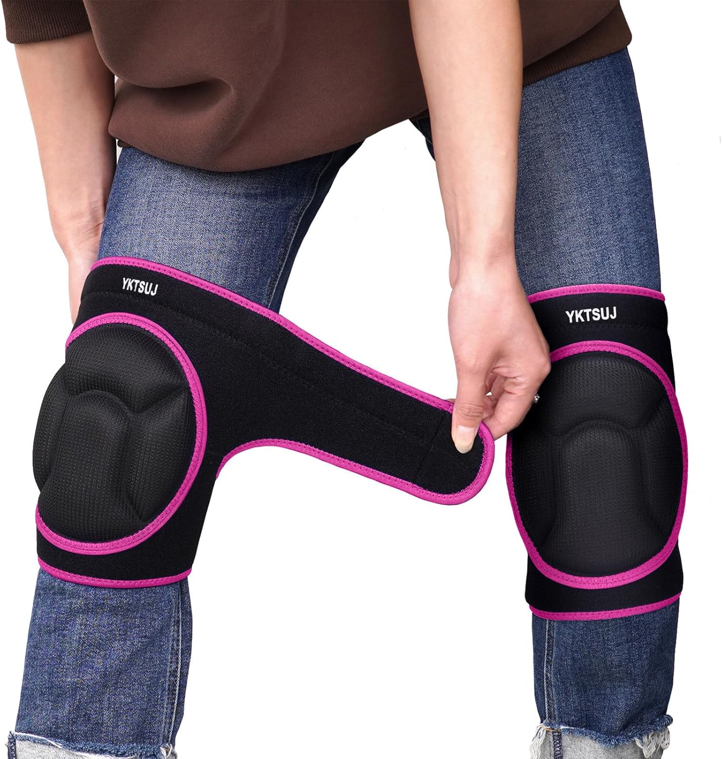 Skiennix Knee Pads for Men and Women - High Elastic Fabric for Safety in Gardening, Cleaning & Construction
