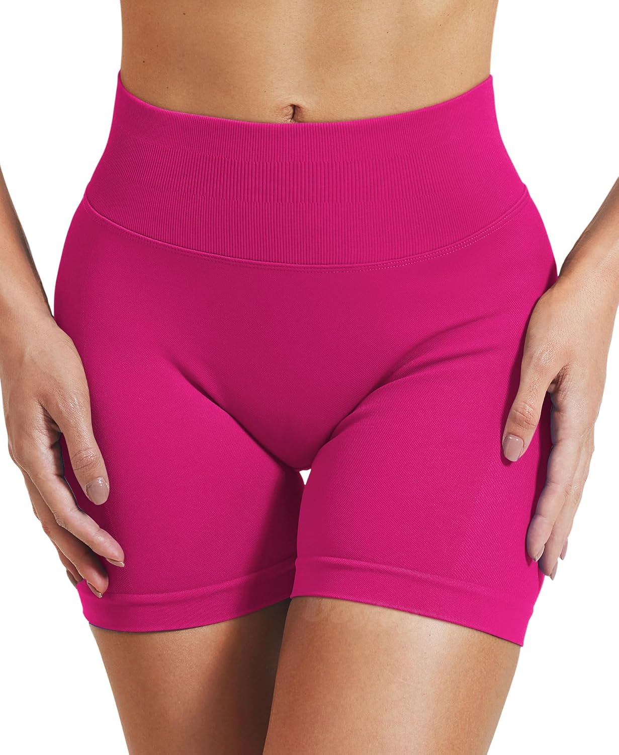 VOYJOY Women's Workout Shorts - Scrunch Butt Lifting Seamless Gym Biker Shorts | Available in 2.5", 3.6", 4.5", 6" Sizes