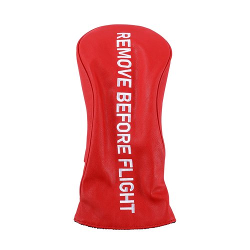 Golf Club Covers, Premium Leather Driver Headcover, Fairway Wood, 3 Wood, Hybrid, Fits Mallet Blade Putter Head Covers, Alignment Stick Cover, Headcovers Set (Driver)