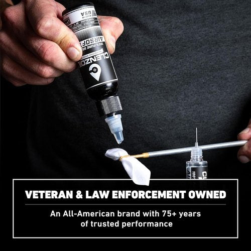 Clenzoil Airsoft & Air Gun Oil - Pure Silicone Lubrication for Air Rifles & Pistols - 2 oz Bottle & 0.5 oz Needle Oiler Combo