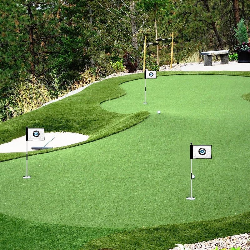 2BUT Saint Andrews Golf Club Golf Pin USGA Flag Practic Putting Green Golf Flag For Backyard Garden Double-Sewn 600D Nylon Miniature Pin Flag Regulation Tube Flag(8"x6")