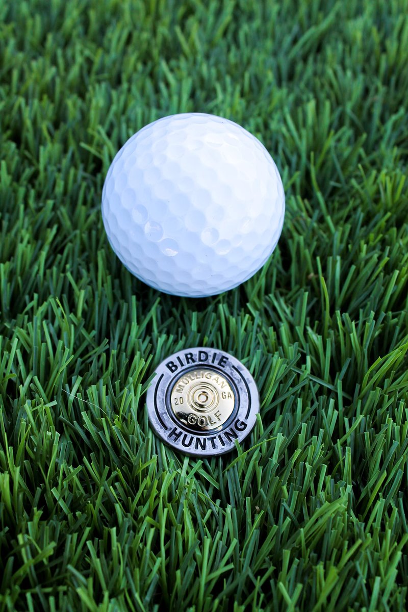 Mulligan Hooligan Golf Ball Marker + Magnetic Hat Clip, Funny and Unique Golf Gift, Premium Quality, The Perfect for Your Favorite Golfer, Golf Accessories for Any Occasions (Birdie Hunting)