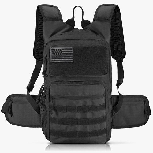 FRTKK Tactical Hydration Pack - Lightweight Insulated Water Backpack for Hiking, Running & More