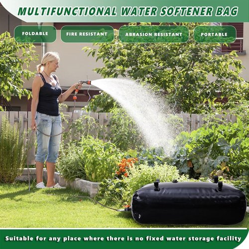 240 L/63.4 gal Water Bladder Storage Containers, Foldable Portable Water Tank Large Capacity Soft Water Bag, Drought Resistance, Fire Prevention, Emergency Water