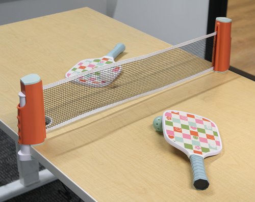 NPW Tabletop Pickleball Game Set – Indoor Pickleball Desk Game with Adjustable Net for Home, Office & Game Nights