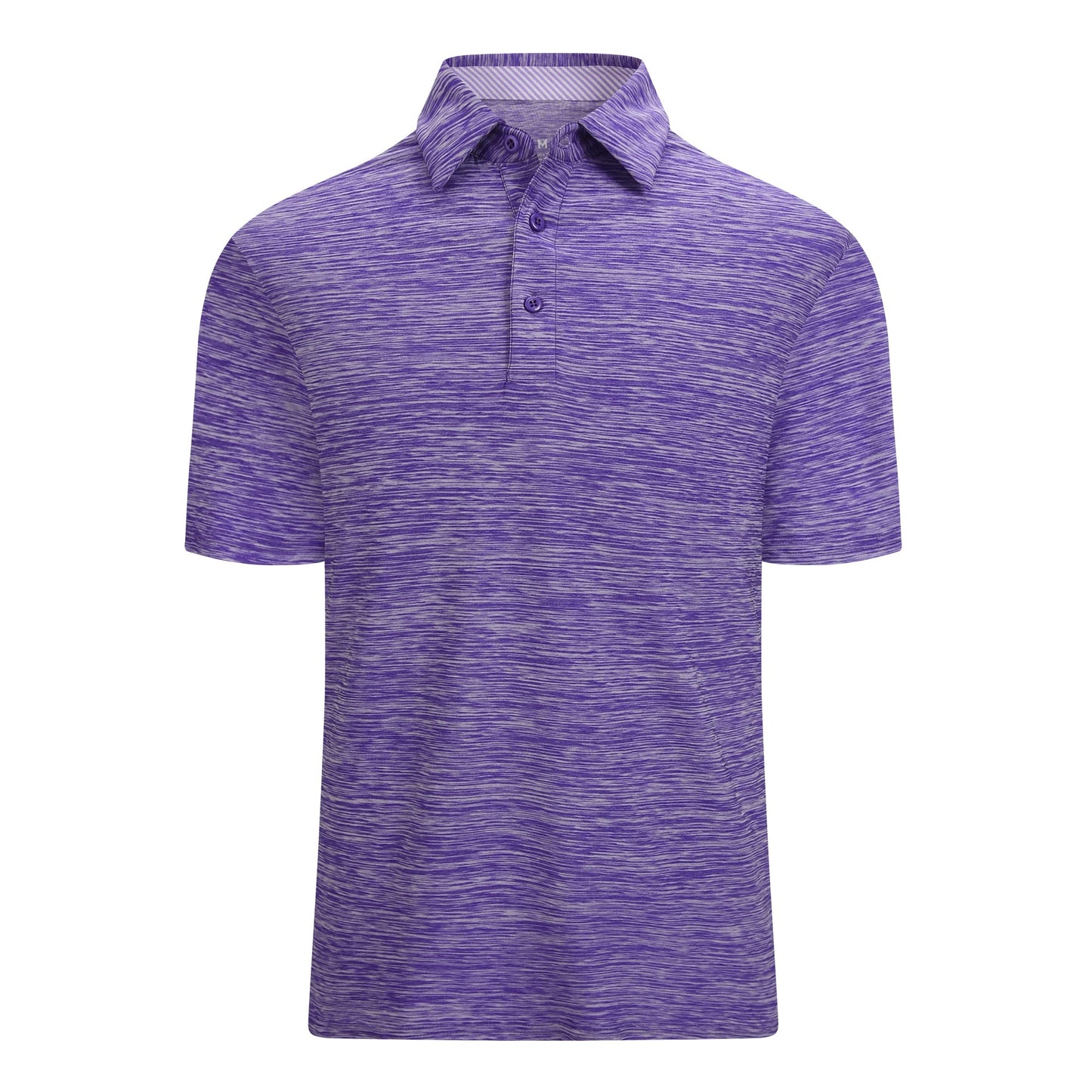 Alex Vando Mens Golf Shirt Moisture Wicking Quick-Dry Short Sleeve Casual Polo Shirts for Men,Purple,XL