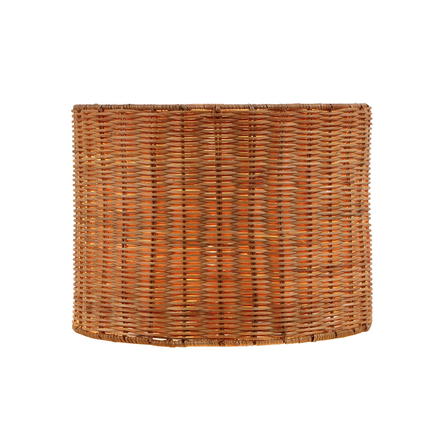 Aspen Creative 31604, Drum Spider Lamp Shade, Natural Rattan, 12" Top x 12" Bottom x 9" Height