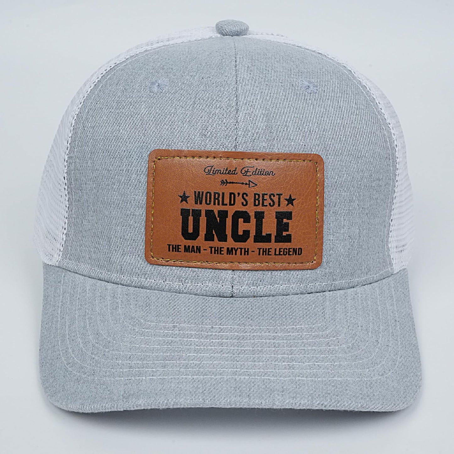 Best Uncle Ever Hat, Uncle Gifts Christmas Fathers Day Birthday from Niece Nephew, Trucker Grey Baseball Cap