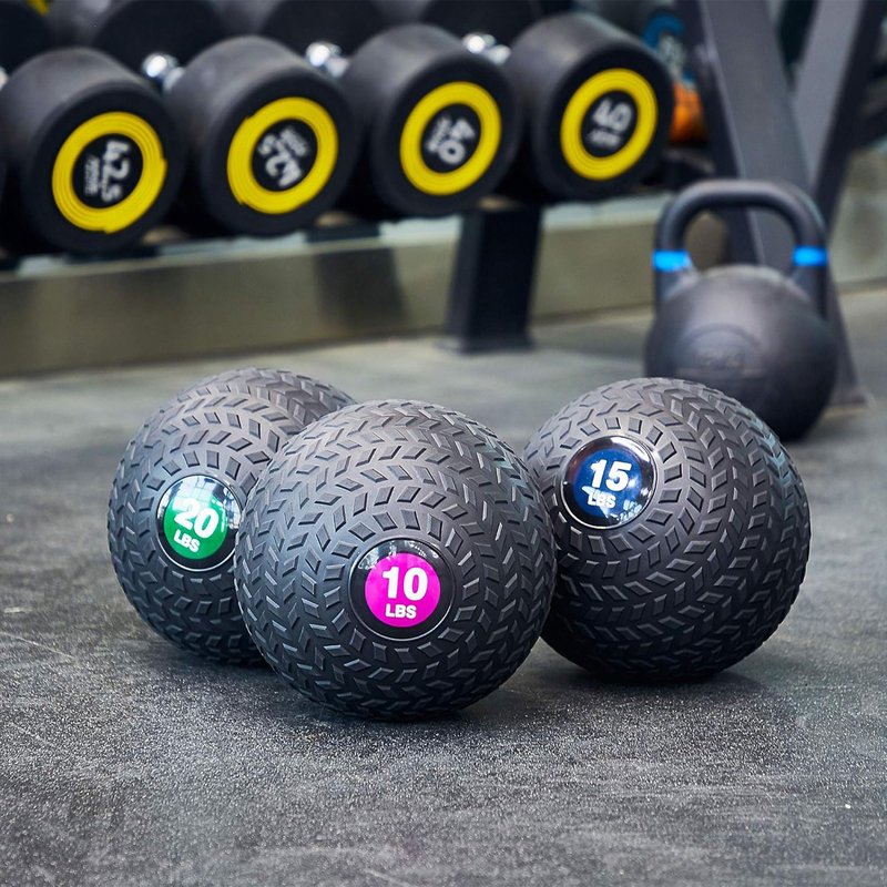 Fitvids Workout Exercise Fitness Weighted Medicine Ball, Wall Ball and Slam Ball, Multiple Styles and Sizes