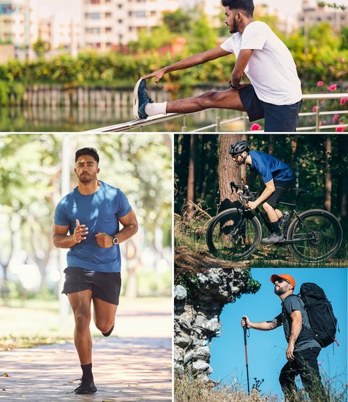 Kinglaman Men's Mesh Workout Shirts - Quick Dry Athletic Short Sleeve T-Shirts | Moisture Wicking, 1/5 Pack