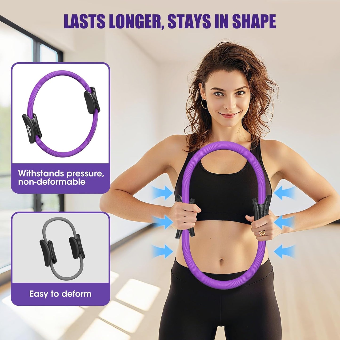 Skiennix Resistance Bands - 5-Piece Pilates Essentials Kit for Effective Home Workouts