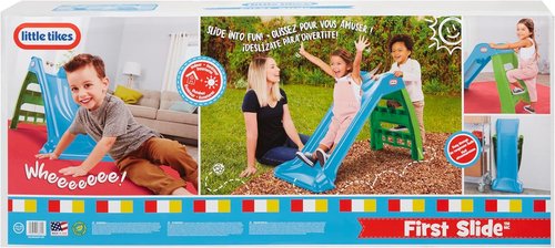 Little Tikes First Slide - Fun Outdoor Slide for Kids | Blue and Green Color