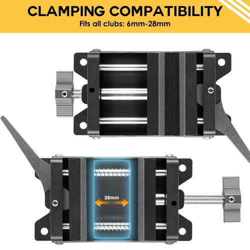 Golf Club Regripping Pro Kit, Quick Release Golf Grip Removal Tool Aluminum Vise Clamp Beginner-Friendly Home Vise with Golf Grip Replacement Tape, Hook Knife (No Solvent)