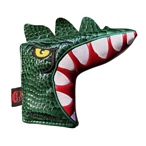 Cool Dinosaur Golf Blade Putter Cover Headcover Club Protective Case, PU Leather Golf Putter Head Covers Magnetic Golf Headcovers Gifts for Men