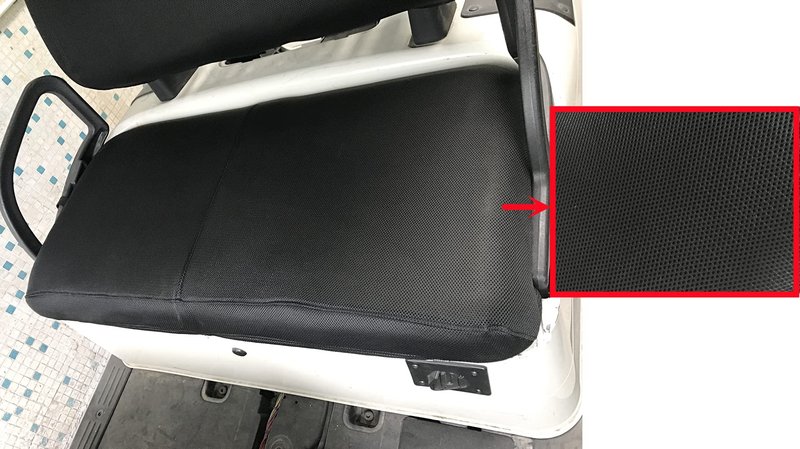 Golf Cart Seat Cover Compatible with Club Car DS/Precedent EZGO TXT/RXV& Yamaha Golf Cart Black(Seat Cover only)
